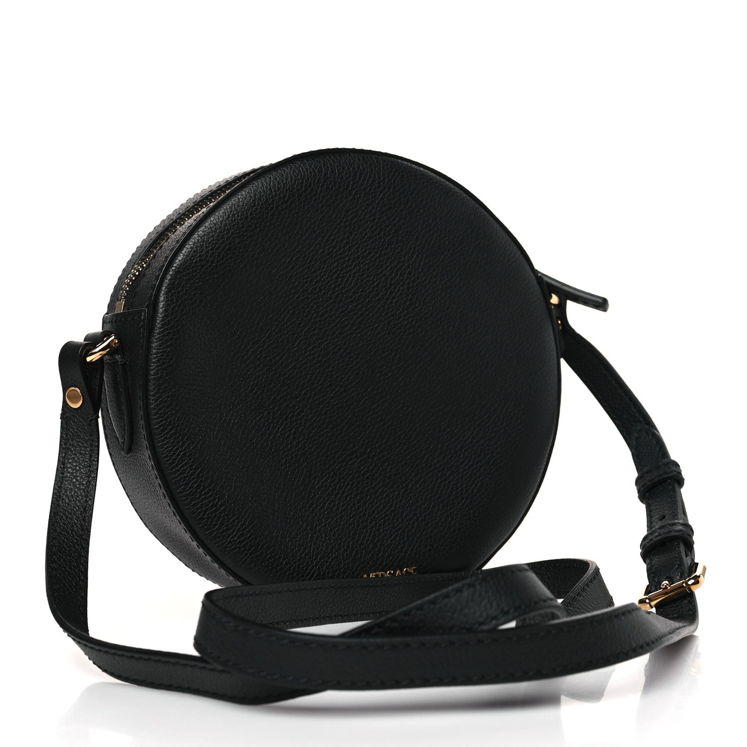 Versace Calfskin La Medusa Round Camera Bag Black 3 of 8