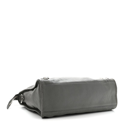 Balenciaga Chevre Silver Metallic Edge Hardware City Gris Acier 5 of 11