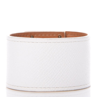 Hermes Epsom Kelly Dog Bracelet White 3 of 6