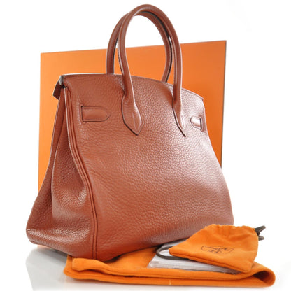 Hermes Taurillon Clemence Birkin 30 Red 3 of 10