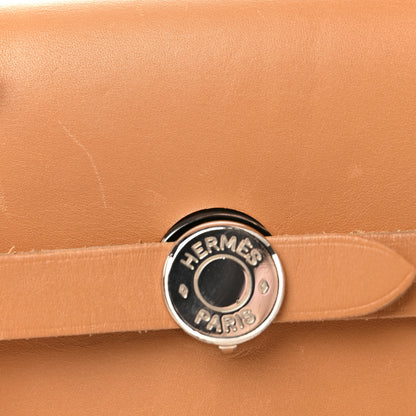 Hermes Toile Vache Calfskin Herbag 30 PM Backpack Natural 18 of 18