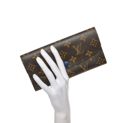 Louis Vuitton Monogram Emilie Wallet Blue 2 of 7