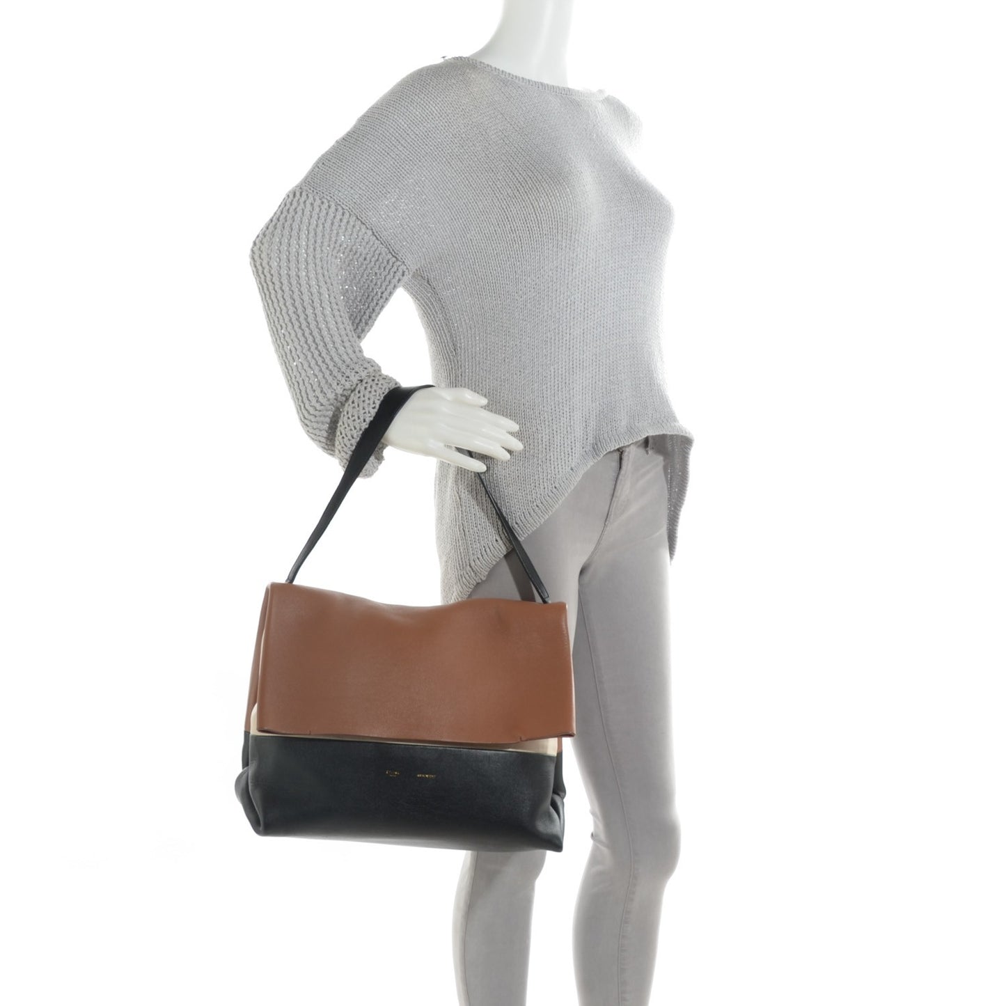 Calfskin All Soft Shoulder Bag Tan