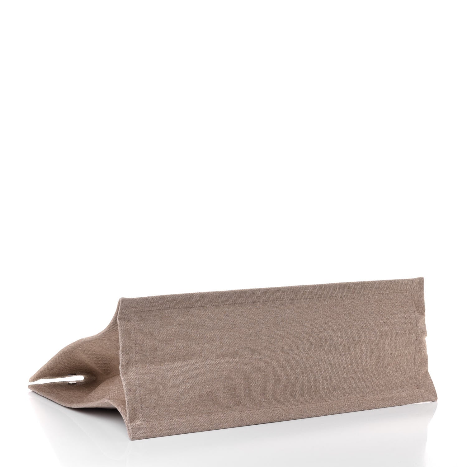 Saint Laurent Linen Calfskin Rive Gauche Tote Optic White 3 of 4