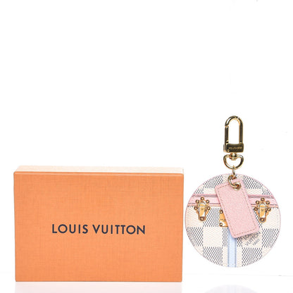 Louis Vuitton Damier Azur Summer Trunks Bag Charm Key Holder 12 of 12