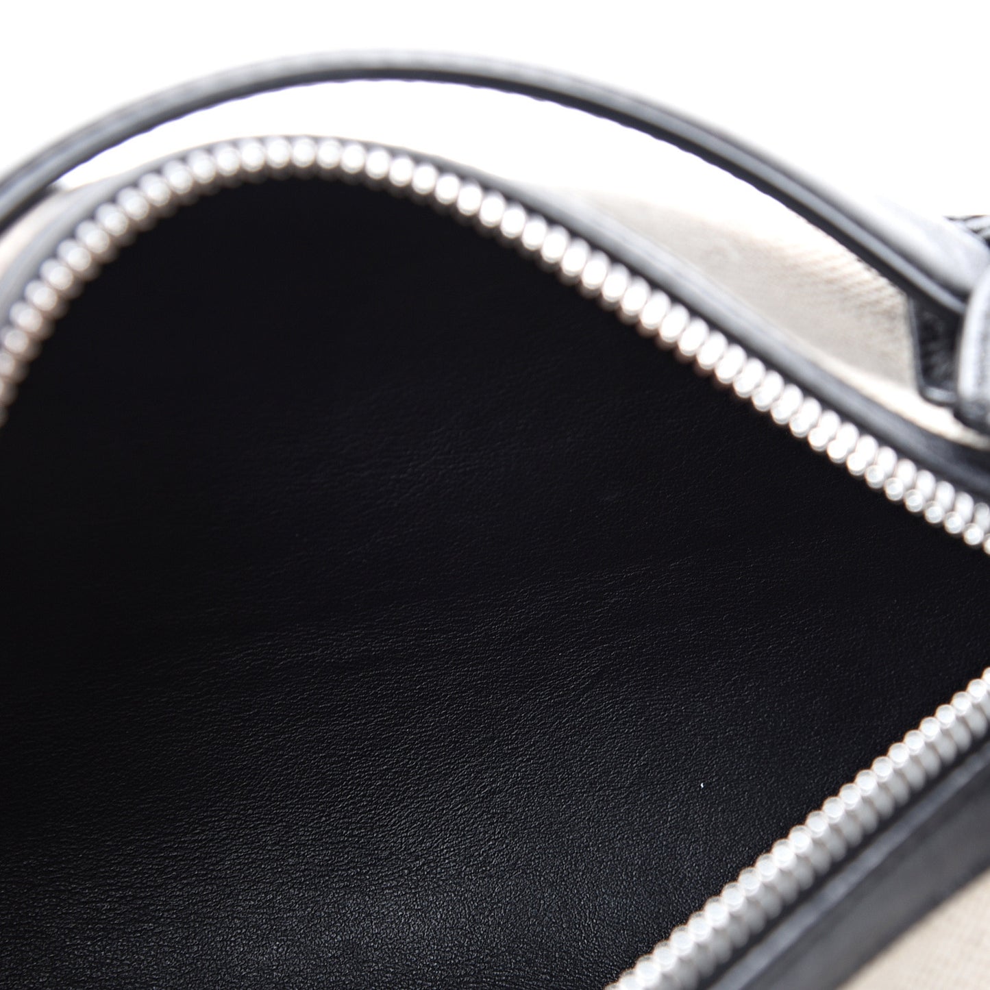 Calfskin Linen The Barrel Bag Black