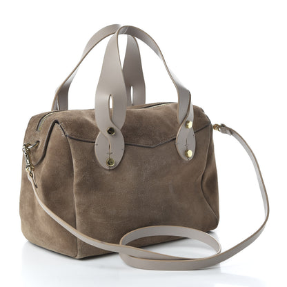 Jimmy Choo Suede Nappa Small Allie Bowling Bag Light Mocha 3 of 12