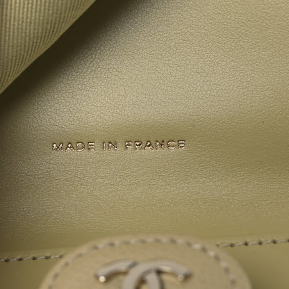 Chanel Caviar Quilted Compact Flap Wallet Light Green 8 of 11