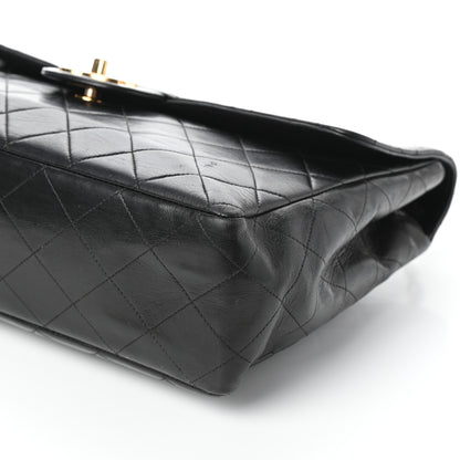 Chanel Lambskin Quilted XL Jumbo Single Flap Black 10 of 10