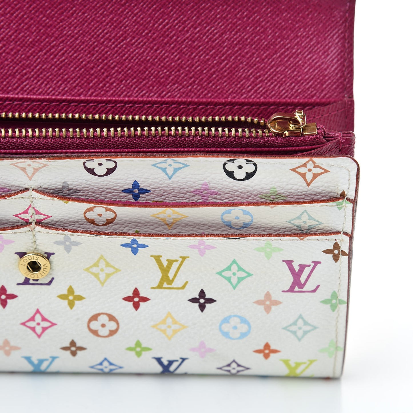 Monogram Multicolor Sarah Wallet White Eglantine