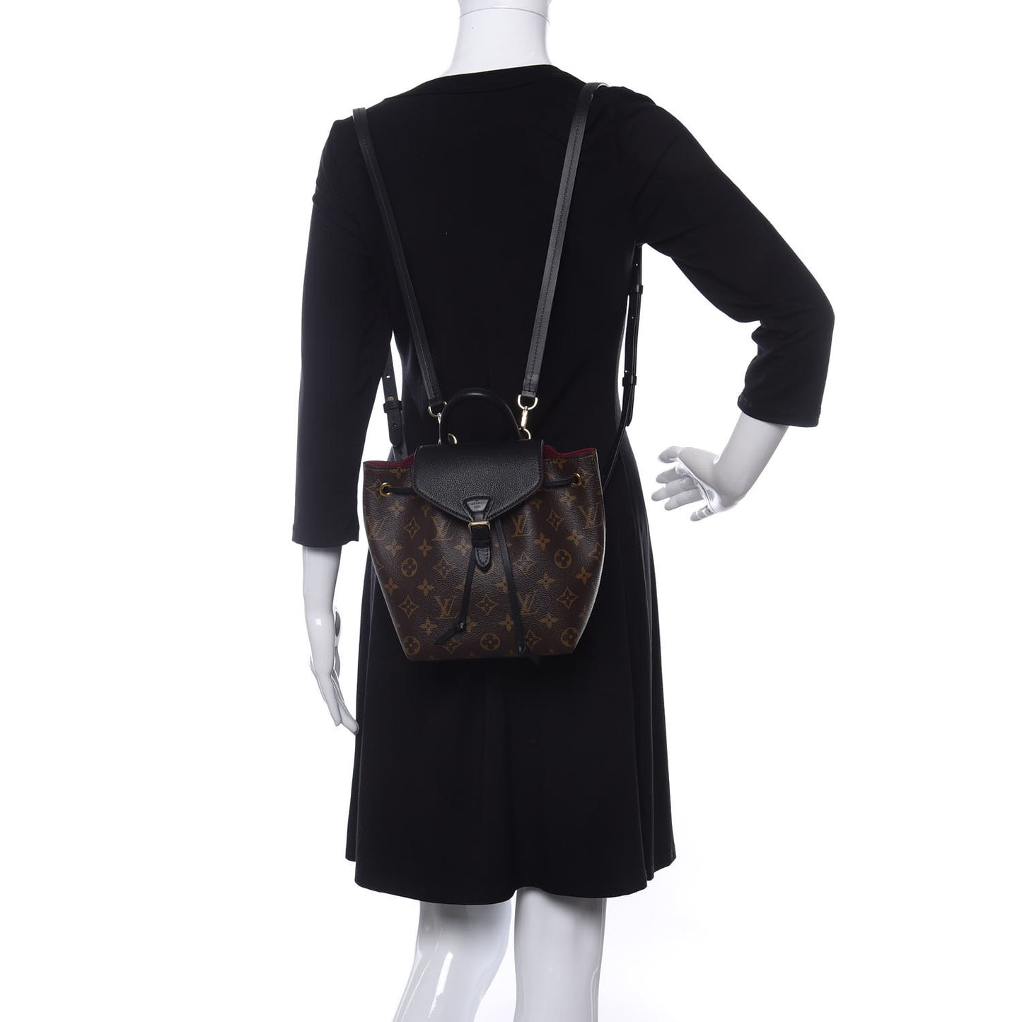 Monogram BB Montsouris NM Backpack Black