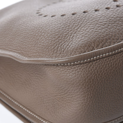 Hermes Taurillon Clemence Evelyne III GM Etoupe 18 of 20