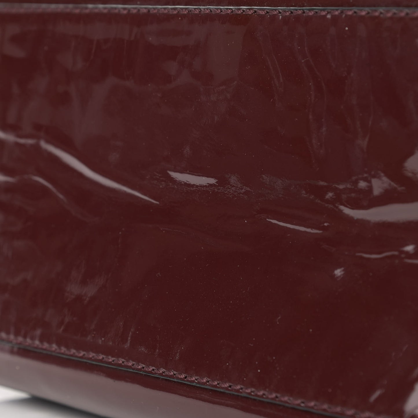 Patent Small Rockstud Double Handle Tote Rubin