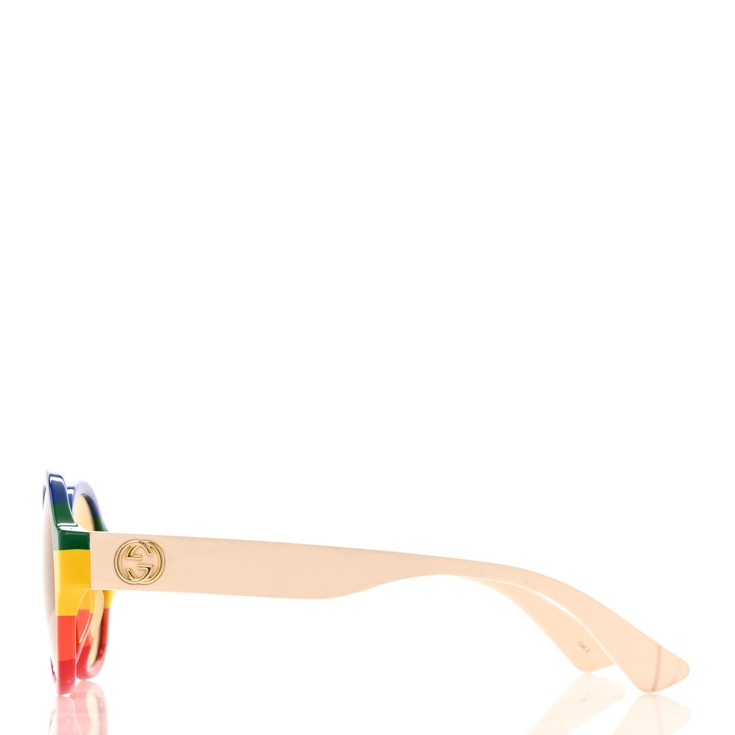 Round Web Sunglasses GG0280SA Light Beige Multicolor