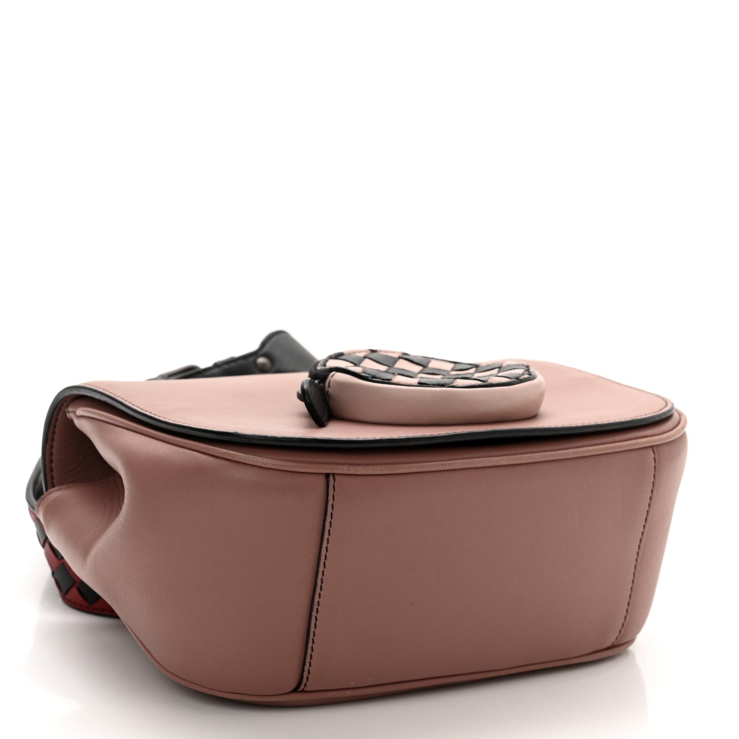 Nappa Intrecciato Luna Crossbody Pouch Multicolor