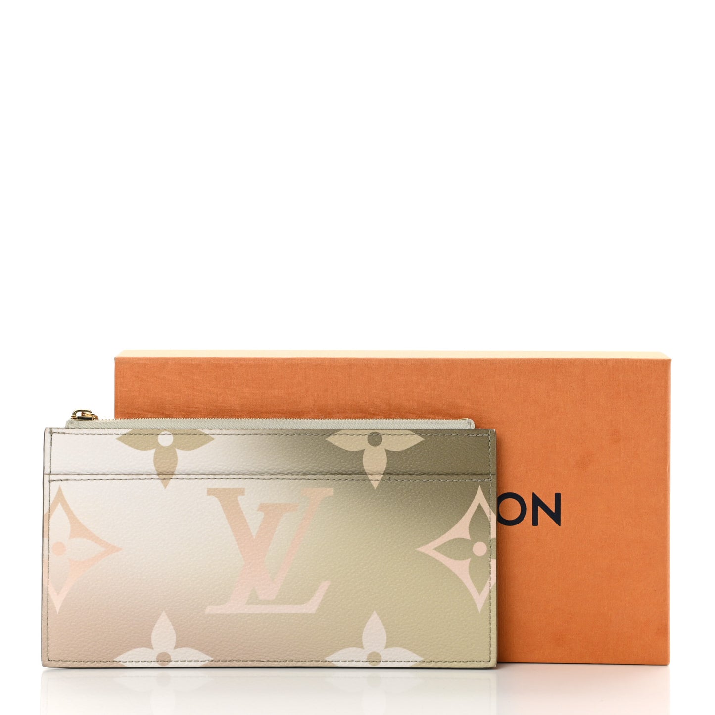 Monogram Giant Spring In The City Slim Purse Sunset Kaki