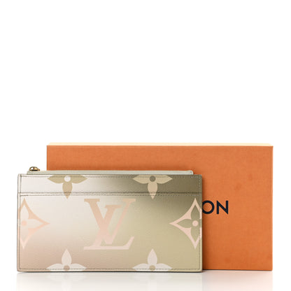 Louis Vuitton Monogram Giant Spring In The City Slim Purse Sunset Kaki 9 of 9