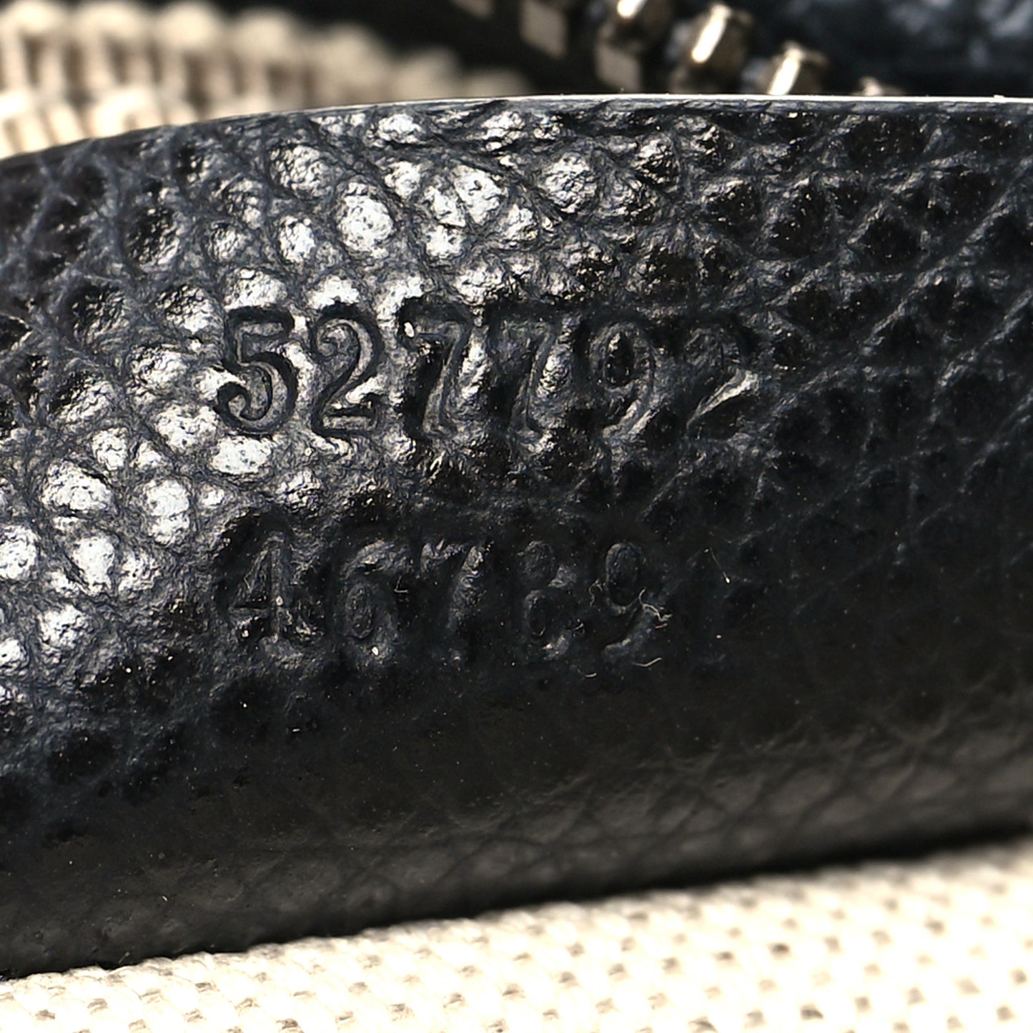 Grained Calfskin Small Logo Belt Bag Black