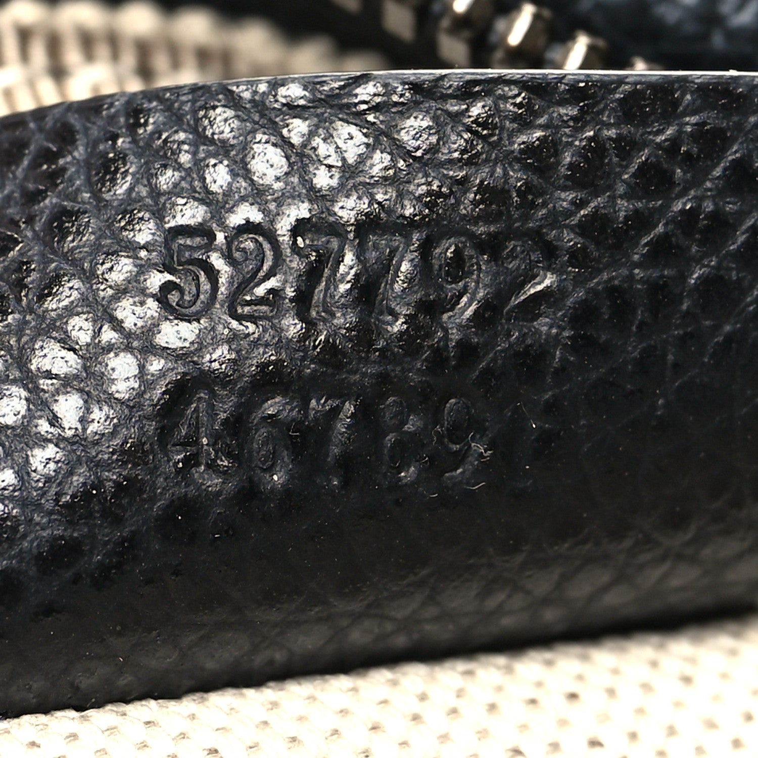 Gucci Grained Calfskin Small Logo Belt Bag Black 7 of 10