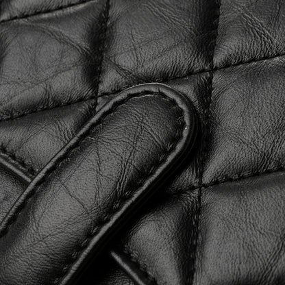 Chanel Aged Calfskin Quilted 2.55 Reissue Pouch With Chain Handle Black 25 of 27