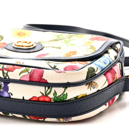 Gucci Canvas Flora Floral Shoulder Bag White Blue Agata Mulitcolor 10 of 12