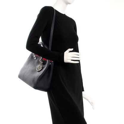Christian Dior Bullcalf Medium Diorissimo Tote Navy Fuchsia 2 of 28