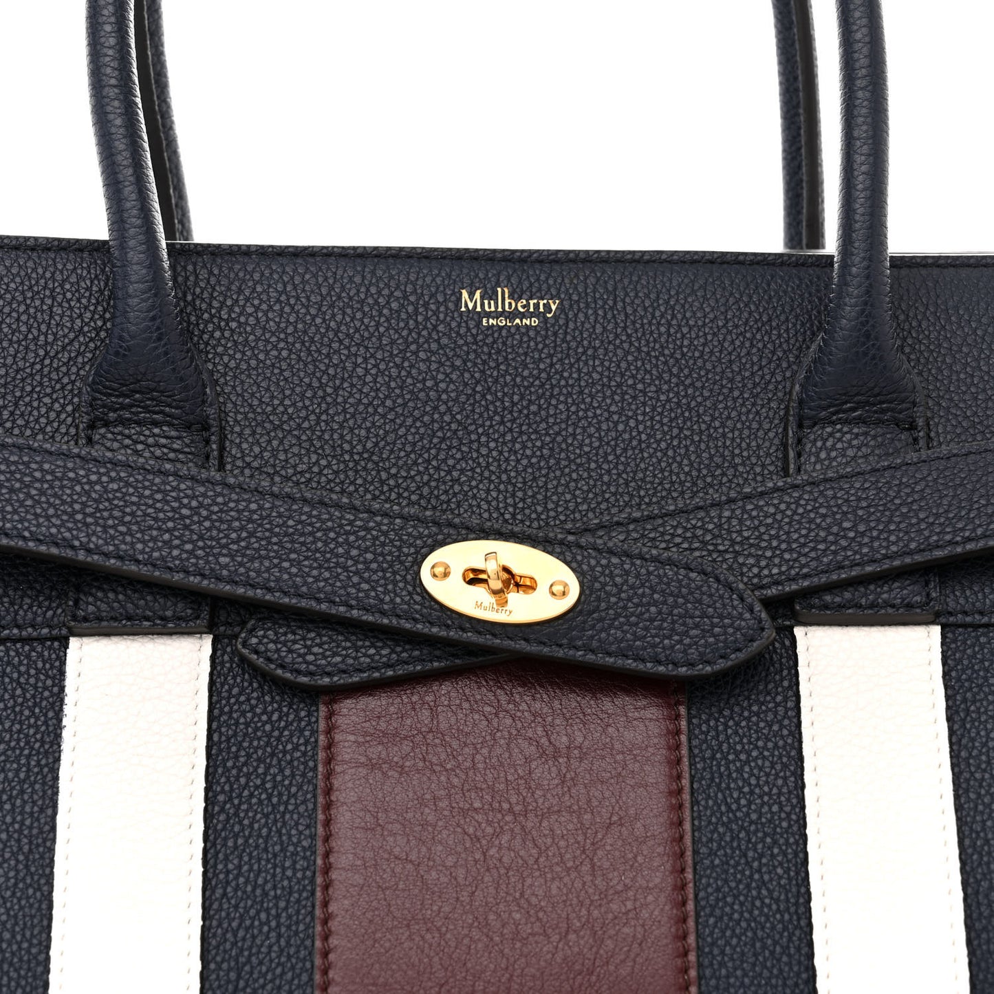 Classic Grain College Stripe Zipped Bayswater Midnight White