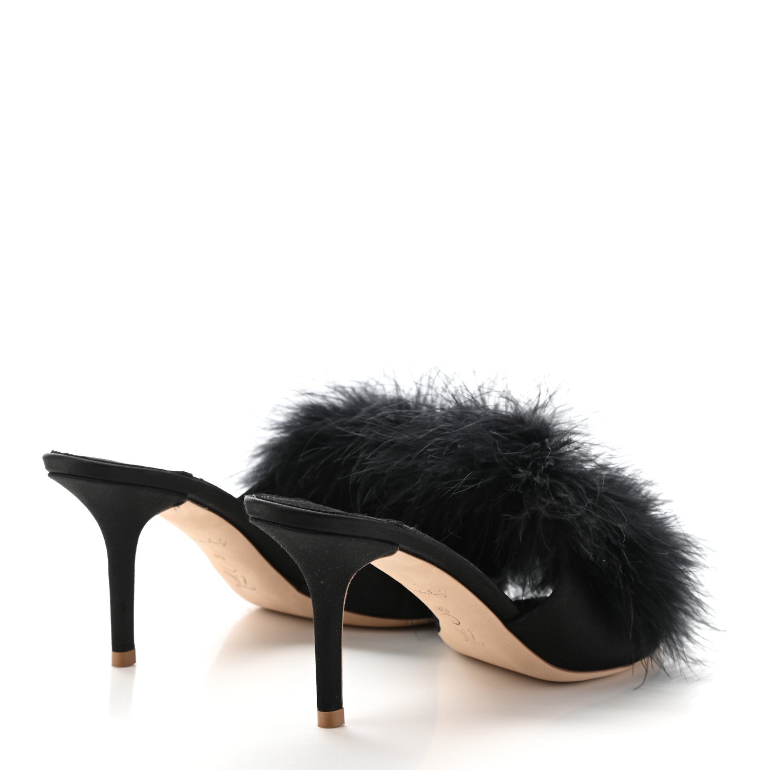 Louis Vuitton Marabou Crystal LV Marilyn Mule 39 Black 4 of 9
