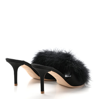 Louis Vuitton Marabou Crystal LV Marilyn Mule 39 Black 4 of 9