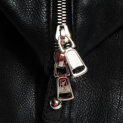 Saint Laurent Calfskin Patent Medium Easy Sac Black 5 of 9