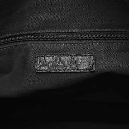 Givenchy Calfskin Crocodile Embossed Large Nightingale Black 7 of 11