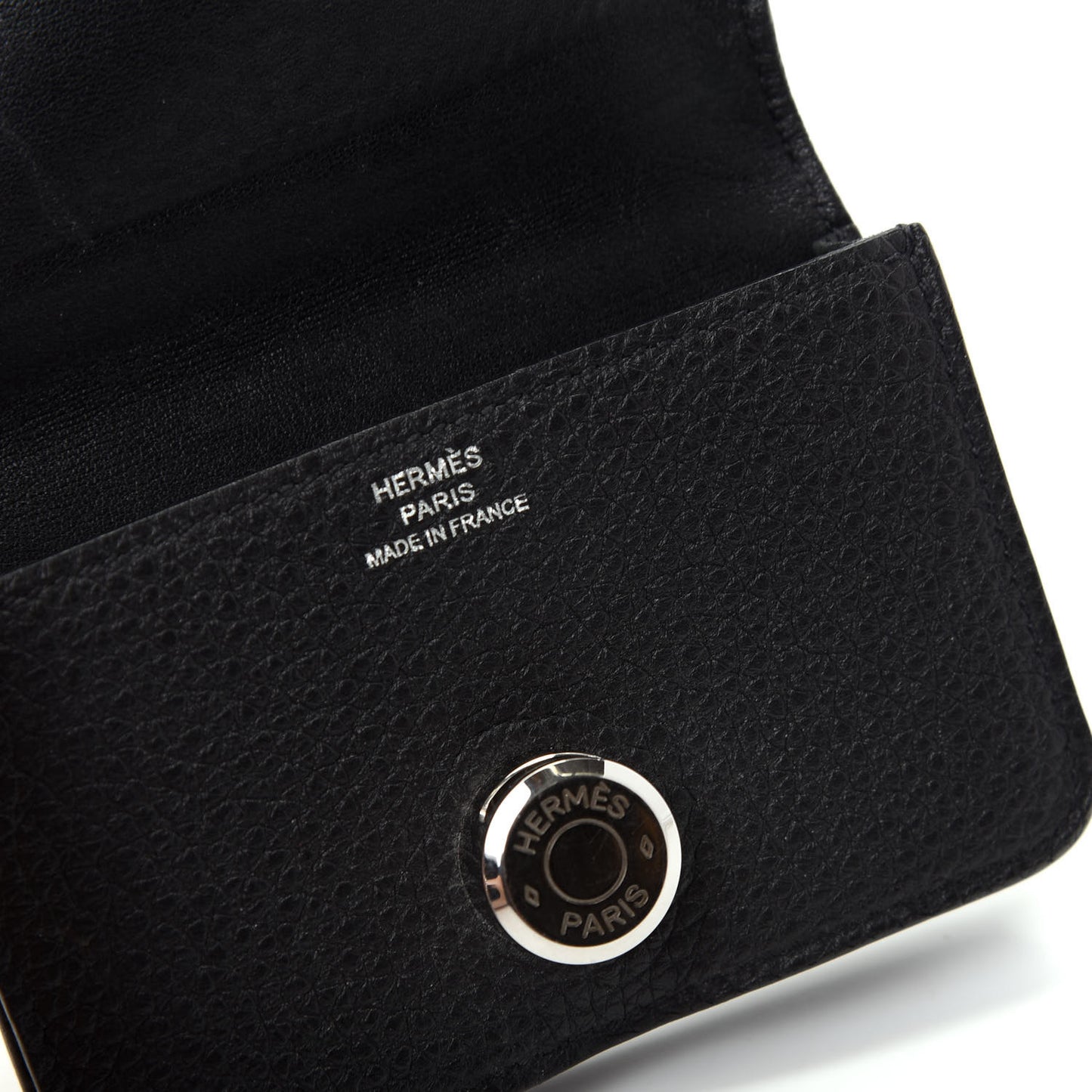 Togo Dogon Card Case Black