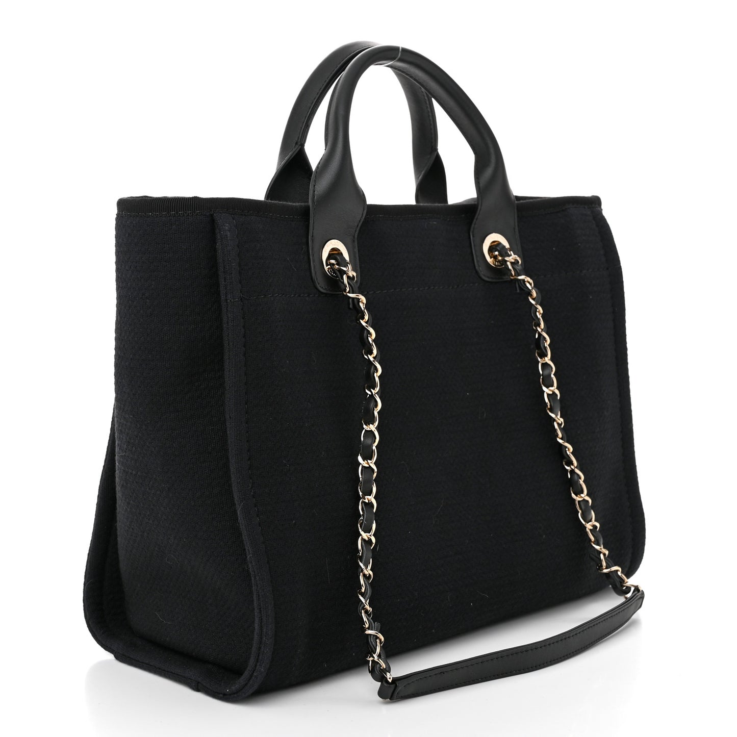 Mixed Fibers Small Deauville Tote Black