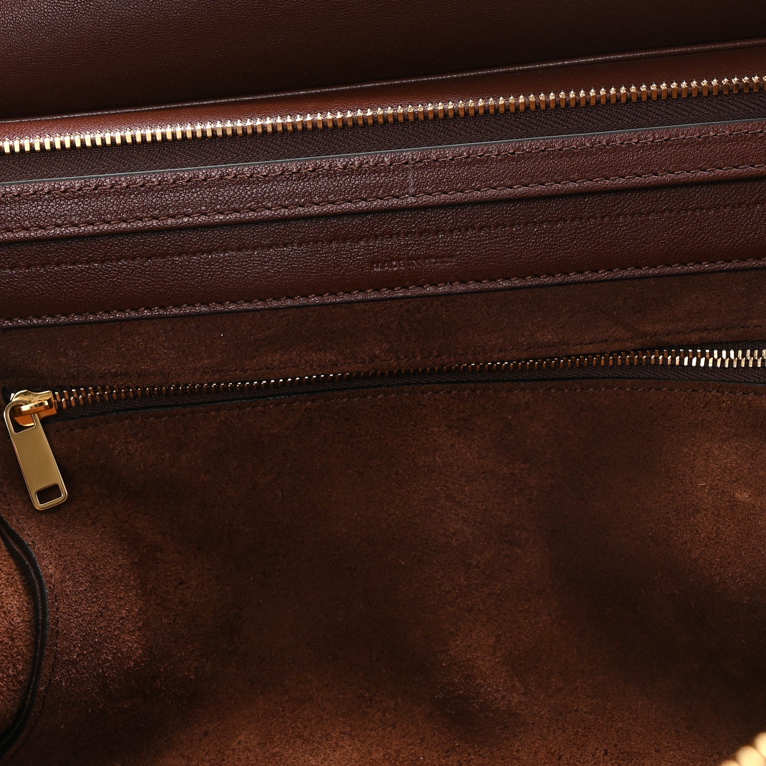 Celine Supple Shiny Lambskin Medium New Luggage Brick 6 of 11