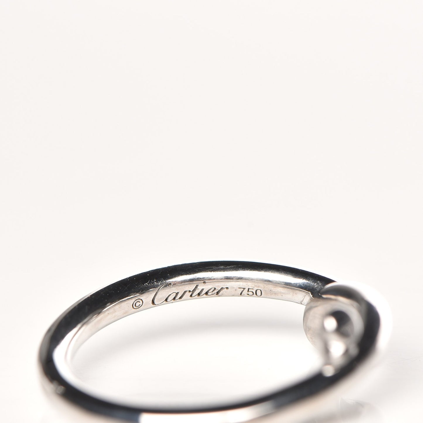 18K White Gold Entrelaces Ring 50 5.75