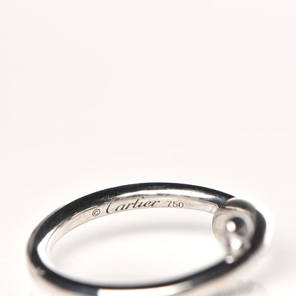 Cartier 18K White Gold Entrelaces Ring 50 5.75 4 of 6
