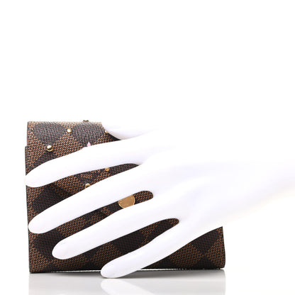 Louis Vuitton Damier Ebene Studded Victorine Wallet 2 of 7