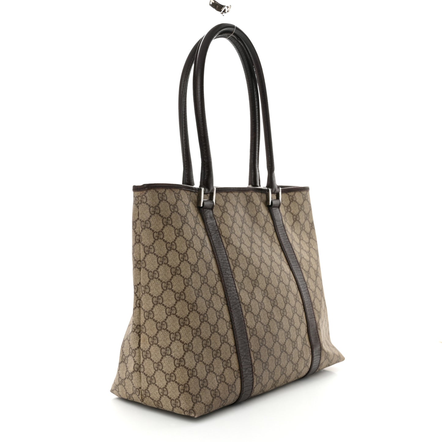 GG Plus Monogram Medium Joy Tote Dark Brown