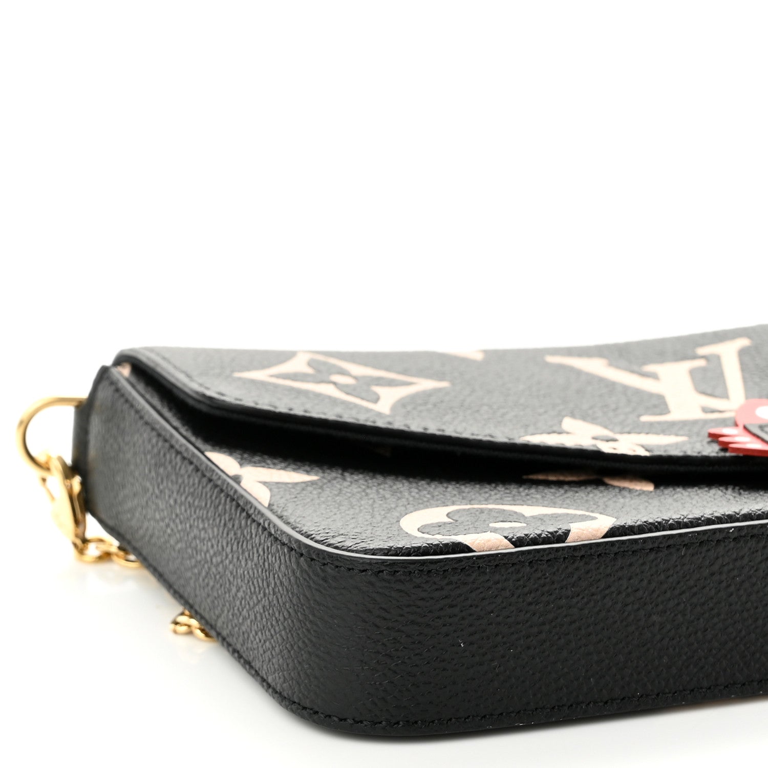 Louis Vuitton Empreinte Monogram Giant Crafty Pochette Felicie Black Crème 8 of 10