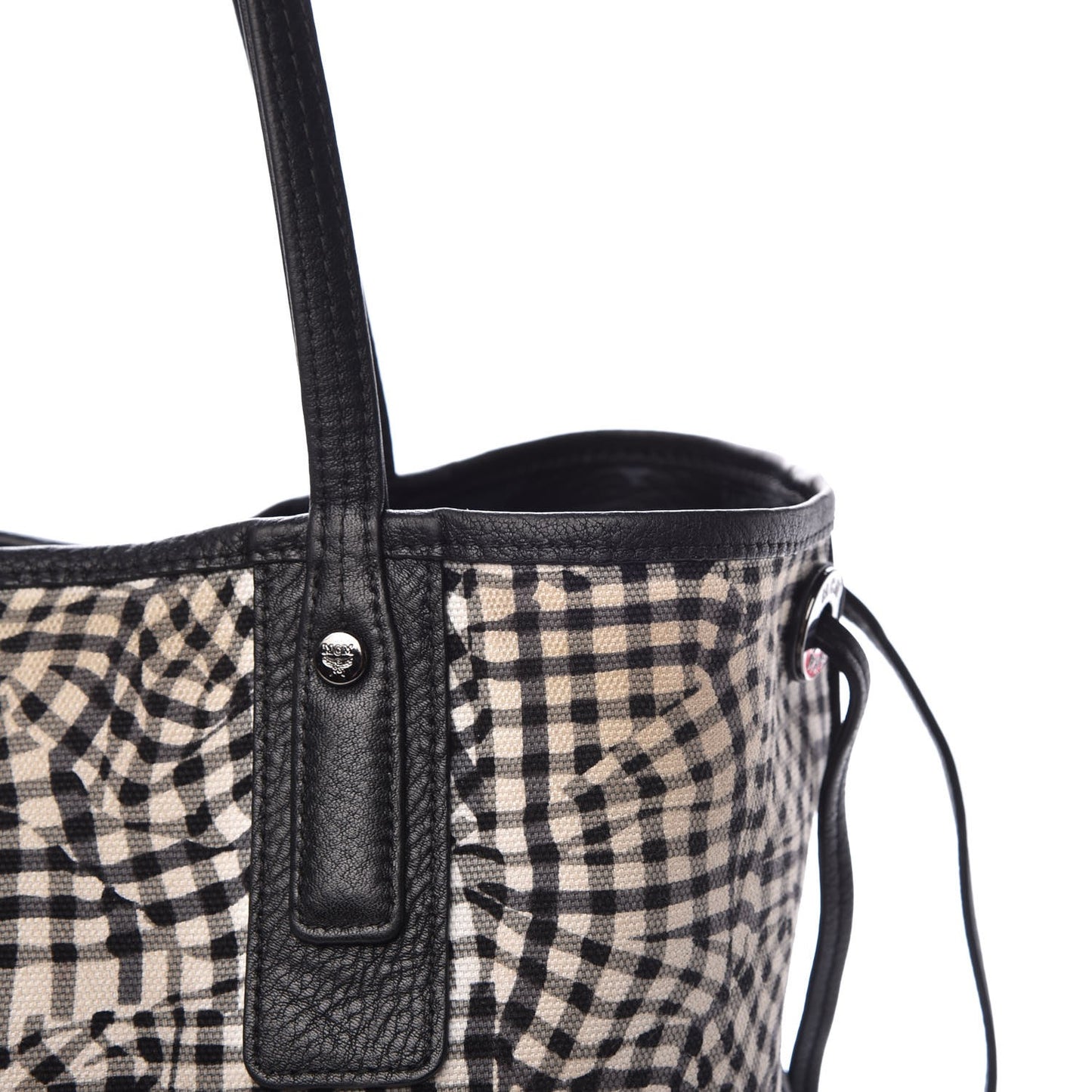 Visetos Medium Liz Reversible Shopper Tote Black