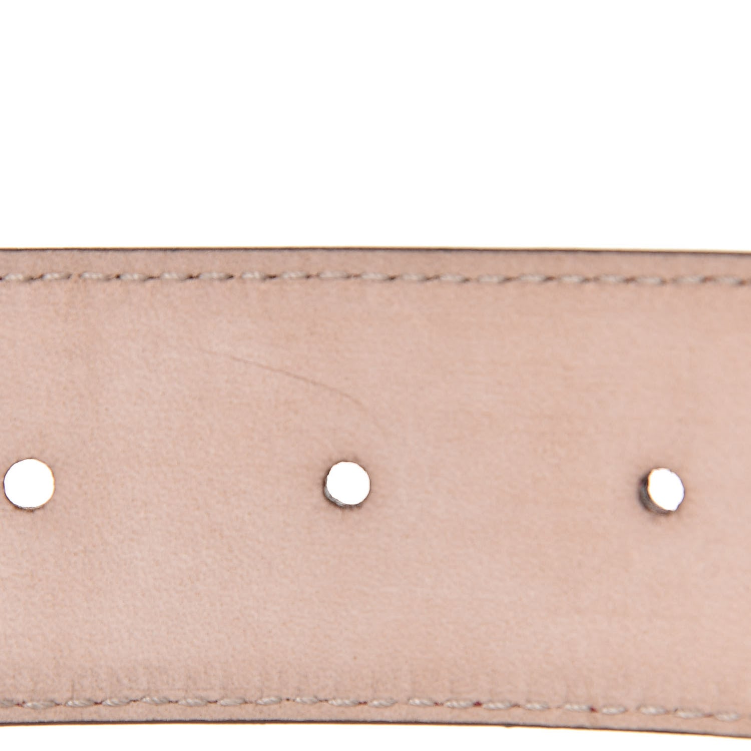 Gucci Soft Guccissima Margaux Calfskin Nickel Interlocking G 37mm Belt 95 38 Rosso 7 of 7