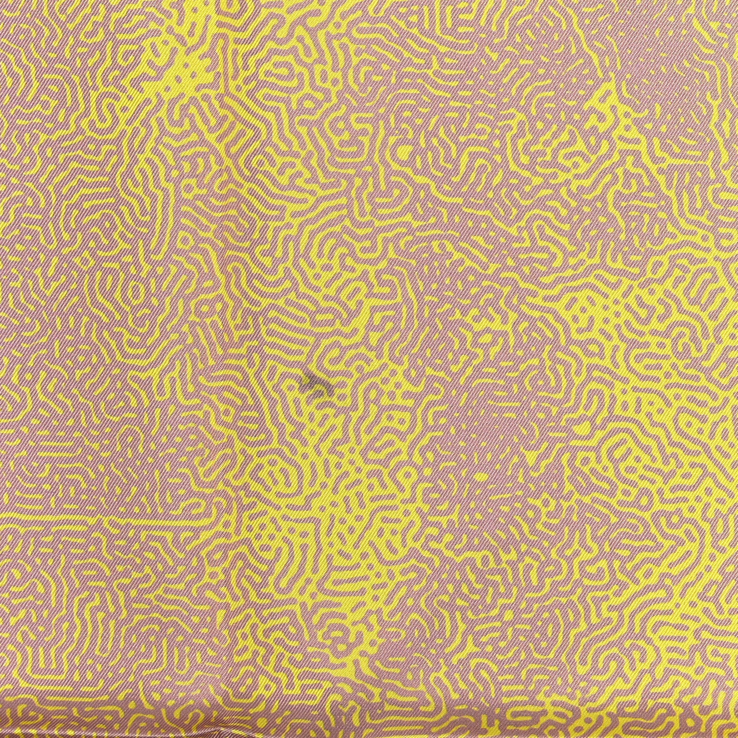 Silk Double Face Clair De Lune Scarf 90 Vieux Rose Jaune