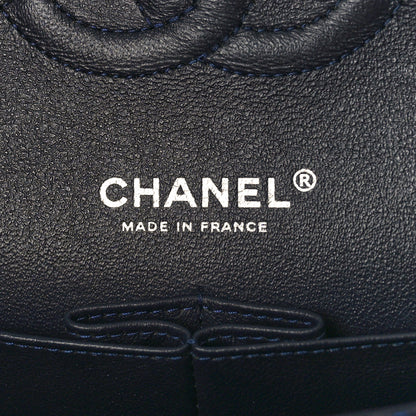 Chanel Tweed Crystal Quilted Embroidered Medium Double Flap Navy 6 of 9