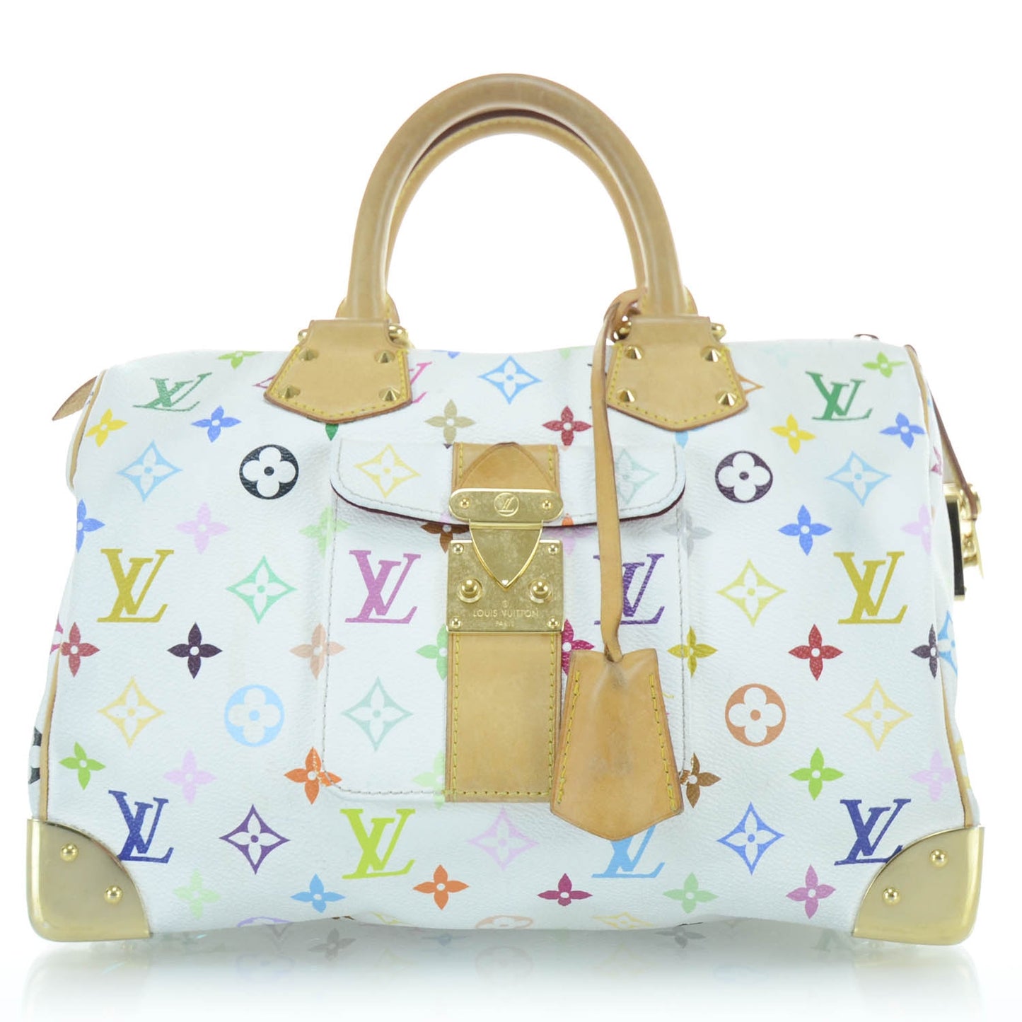 Monogram Multicolor Speedy 30 White