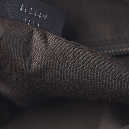 Gucci Nylon Monogram Extra Large Satchel Dark Brown 7 of 18