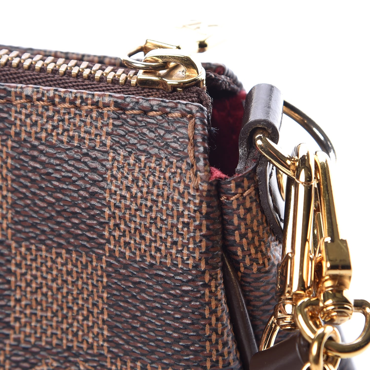 Louis Vuitton Damier Ebene Eva Clutch 13 of 15