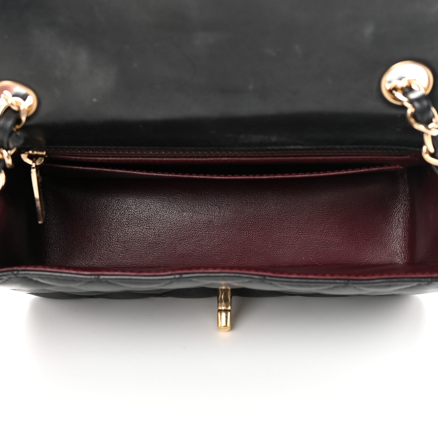Chanel Lambskin Quilted Mini Rectangular Flap Black 4 of 17
