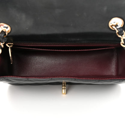Chanel Lambskin Quilted Mini Rectangular Flap Black 4 of 17