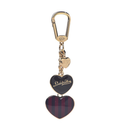 Louis Vuitton Rayures Coeur Bag Charm Key Holder Amarante 1 of 2