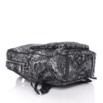 Versace Nylon Palazzo Astrology Zip Top Backpack Black 4 of 8